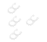 SHERCHPRY 4 Ensembles Chaînes De Chaussures Cœur Pour Hommes Décorations Punk Accessoires Pour Sandales Style Hip Hop Faciles À Installer 2 Pièces * 4