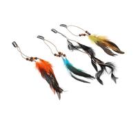 SHERCHPRY 4 Pièces Boucles Oreilles à Franges Pinces à Cheveux Halloween Pour Femmes Accessoires Vikings Longues Boucles Oreilles Noires Strass Pour Cheveux Couronne Paon Accessoires