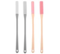 SHERCHPRY 4 Pièces Brosse à Orteils en Silicone, Brosse Pieds Manche Long, Nettoie Entre les Orteils Espaces du Pied, Salle de Bain, Seniors et Mobilité Réduite