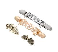 SHERCHPRY 4 Pièces Clip Châle Chandail Pinces à Cardigan Agrafe De Chemise Clip. Pinces à Chandail Vintage Clips De Broche Rétro Pinces à Chandail Pour Vêtements Pour Femmes Châles Alliage