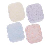 SHERCHPRY 4 pièces Éponge Nettoyante Visage Exfoliante Éponges Portables pour Nettoyage Doux Absorbantes et Adaptées Au Démaquillage Pratique Usage et Voyage