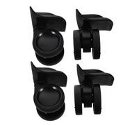 SHERCHPRY 4 pièces Kit Roues de Rechange pour Valise roulettes Plastique Pivotantes Accessoires Réparation Bagages Compatible Valises Rigides et Souples
