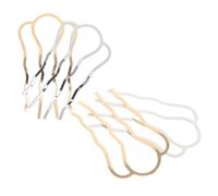 SHERCHPRY 4 Pièces Peignes à Cheveux Métal Formant U Épingles à Cheveux Vintage Style Chinois Barrettes Rétro Épais ou Fins Accessoires Décoratifs pour Mariée