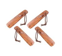 SHERCHPRY 4 Pièces -pied Bois avec Lanière Aide Chaussage Portable pour Seniors Femmes Enceintes et Garçon Fille Outil Pratique pour Enfiler Chaussures à Domicile et Voyage Lot