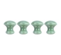 SHERCHPRY 4 Pièces Pierre De Massage Tête De Massage Thaïlandais Des Mains Et Des Pieds Pierre De Guasha Pour Le Visage Quartz Rose Cristal Jade Aventurine Fournitures De Massage