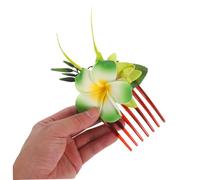 SHERCHPRY 4 Pièces Plumeria Hair Comb Set Lightweight Tropical Floral Clips For Vacation Hair Styling Secure Fit Bun Decorations For Beach Weddings And Summer Travel