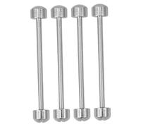 SHERCHPRY 4 Pièces Watch Screw Tube Rods Steel Strap Connectors Threaded Lug Pins for Watch Band Repair Watchmaker Repair Tools