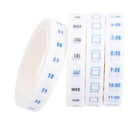 SHERCHPRY 4 rouleaux Washi Tape Pour Planification Et Gestion Du Temps, Papier Washi Blanc, Décoration De Planners, Scrapbooking Et Marquage De Dates