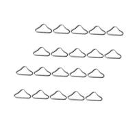 SHERCHPRY 40 Pièces Anneaux Triangulaires en Acier Galvanisé pour Trampoline Boucles Résistantes aux Intempéries Accessoires de Fixation pour Toile Filet de Lit de Saut Usage Extérieur