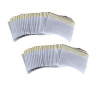 SHERCHPRY 40 Pièces Cache-œil Pour Enlever Les Cils Coton Cils Coussinets De Gel Pour Les Yeux Coussinets Pour Les Yeux D'extension De Cils Patch D'extension De Cils Blanche Tissu Non Tissé
