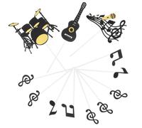SHERCHPRY 40 Pièces Décoration de Gâteau Note de Musique, Cinq Motifs