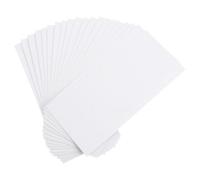 SHERCHPRY 40 Pièces Enveloppes Blanches en Papier Lisse pour Invitations, Usage Multiple, Format 4 × 9, Style Simple et Élégant pour Courrier Aérien