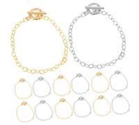 SHERCHPRY 40pièces Lot De Chaînes De Bracelet Métalliques Pour Diy Avec Fermoirs Fournitures De Bijoux