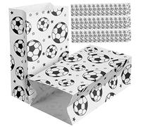 SHERCHPRY 40pièces Sachets Papier Thème Football à Bonbons Et Treat Bags Pour Anniversaire Fête De Sport Fournitures De Fête