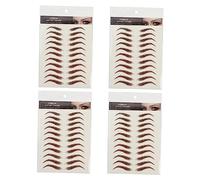 SHERCHPRY 4feuilles Stickers Sourcils Effet Poils Autocollants Faux Sourcils Naturel Coller Femme Tatouage Temporaire