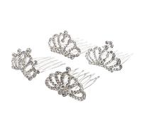 SHERCHPRY 4Pièces Diadème pour Filles de Couronnes Décoratives avec Peignes pour Fêtes et Mariages Accessoires de Coiffure Élégants pour Garçon Fille