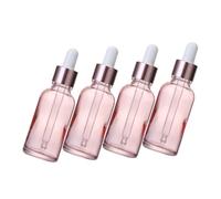 SHERCHPRY 4pièces Flacons Compte-gouttes Verre Transparents Résistants Lumière Réutilisables Et Portables Pour Voyages Huiles Essentielles Et Cosmétiques