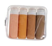 SHERCHPRY 4pièces Flacons De Voyage Souples Et Portables Conteneurs Étanches Pour Produits De Toilette Ensemble Pour Lotions Et Shampoings