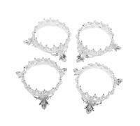 SHERCHPRY 4pièces Porte-pinceaux Pour Nail Art Lot De Organisateur De Pinceaux Et Stylos Forme De Couronne Pour Ranger Et Présenter Vos Outils De Manucure Et Maquillage