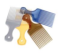 SHERCHPRY 4pièces Set Peignes à Dents Larges Pour Coiffure Salon Fourchettes Robustes Pour Défaire Et Coiffer Cheveux Bouclés Design Ergonomique Pour Styles Classiques Homme Et Femme Couleur