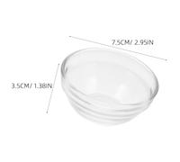 SHERCHPRY 5 Bols Mélangeurs Transparents En Verre De Taille Moyenne Cuillère, Pour Préparation De Masques Faciaux Et Soins Du Visage En Usage Personnel Ou Professionnel