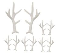 SHERCHPRY 5 paires Décorations de Cheveux de Cerf Blanc Accessoires de Coiffe DIY Délicats pour Fête de Carnaval Costume