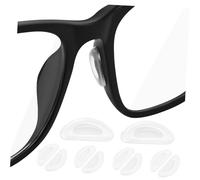 SHERCHPRY 5 paires Plaquettes de Nez Silicone Antidérapantes pour Lunettes Coussinets Souples Confortables Compatibles avec Montures Plastique et Lunettes de Soleil Adhérence Ferme