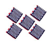 SHERCHPRY 5 Pcs Hommes Turban Hommes Bandana USA Drapeau Américain Bandeau avec Drapeau Américain Drapeau Américain Foulard Extérieur Bandeau Imprimé Rue Écharpe Bonnet de Sport, Comme sur la photo.,