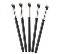 SHERCHPRY 5 Pcs Pinceau Contour et Correcteur Pinceau Plat Biseauté pour Fond de Teint Crème Estompeur de Visage Travail Retouches