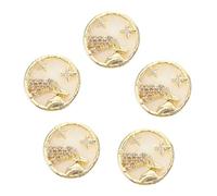 SHERCHPRY 5 pièces Autocollants Nail Art Zodiac Doré Multi-usage DIY Décoration Ongles Téléphone Carnet