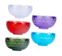 SHERCHPRY 5 pièces Bol à Masque Facial Acrylique Lot de Bols Mélangeurs Légers et Durables pour Soins Visage Mélange Argile et Lotions Couleurs Aléatoires Portable pour Couleur Aléatoire