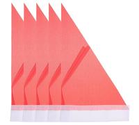 SHERCHPRY 5 Pièces Drapeau Triangulaire Rouge en Polyester Pliable et Facile à Transporter pour Groupes de Voyage et Événements en Plein Air, pour Chefs D'équipe et Coordinateurs