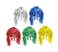 SHERCHPRY 5 Pièces Perruques Pailletées pour Fête Lot de Accessoires de Costumes Colorés pour Événements Cosplay et Mascarade pour Célébrations Festives et Photobooth