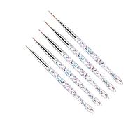 SHERCHPRY 5 Pièces Pinceaux pour Nail Art Outils de Accessoires pour Ongles Équipement Diy pour Créations Nail Art