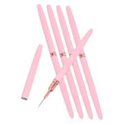 SHERCHPRY 5 pièces Set de Pinceaux Nail Art Fins pour Lignes Précises Pinceaux Gel pour Détails Délicats Outils Dessin Ongles Ergonomiques pour Manucure DIY