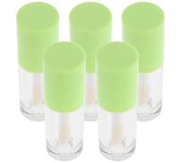 SHERCHPRY 5 Pièces tube de brillant à lèvres mini tube transparent de brillant à lèvres tubes de rouge à lèvres liquide Bricolage tube de rouge à lèvres liquide tubes brillants comme Vert