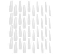 SHERCHPRY 500 Pièces Faux Ongles Longs Forme Danseuse Transparentes Durables Autocollants Nail Art Résistants à Eau pour Femmes Manucure DIY