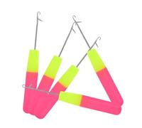 SHERCHPRY 5pièces Crochet Aiguille pour Locks Cheveux Support Tresser Pré-étiré Mèches Tresser Jumbo Tresses Bulles et Clips