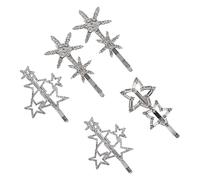 SHERCHPRY 5pièces Crystals Snowflakes Hair Clips Épingles à Cheveux Avec Accessoires De Coiffure Pour Et Événements Spéciaux