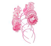 SHERCHPRY 5pièces Lot De Bandeaux Pour Sensibilisation Au Cancer Du Sein Serre-têtes à Rubans Accessoires De Fête Pour Femmes Décorations De Cheveux