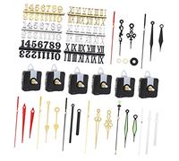 SHERCHPRY 6 Ensembles Mécanisme de Remplacement pour Horloge Quartz pour Réparation et Bricolage avec Aiguilles et Motorisation à Piles Compatible Plupart des Horloges Murales