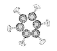 SHERCHPRY 6 pièces Épingles à Revers Métal Argenté Croix Catholique pour Première Communion Broches Élégantes pour Vêtements Chapeaux et Accessoires Religieux Durables et Faciles à Porter