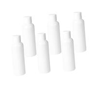 SHERCHPRY 6 pièces Flacons Cosmétiques Vides Rechargeables Bouteilles de Voyage Légères et Durables pour Rangement Maquillage Contenants Sûrs Plastique Blanc