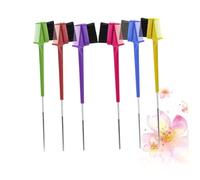 SHERCHPRY 6 pièces Pinceaux Sourcils Double Embout Peigne Brosse Sourcils Portable pour Maquillage Salon et Usage Domestique Manche Confortable Couleurs Assorties