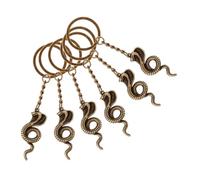 SHERCHPRY 6 pièces Porte Clés Décoratif avec Pendentif Serpent de Bronze Ancien Accessoire Gothique pour Souvenirs de Fête et Décoration