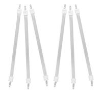 SHERCHPRY 6 Pièces Tube Chauffant en Quartz Céramique Blanc 16cm pour Radiateur Électrique Mural, Élément Chauffant Tubulaire Haute Température, Installation Facile, Chauffage Rapide