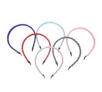 SHERCHPRY 6pièces Bandeaux Décoratifs Tressés Pour Cheveux Accessoires De Coiffure Élégants Bandeaux Larges Pour Femmes Et Filles