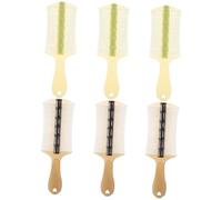 SHERCHPRY 6pièces Peigne Antipelliculaire Double Face avec Dents Fines pour Cheveux Secs et Épais Long Manche pour Contrôle Facile Usage pour Adultes et Garçon Fille