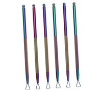 SHERCHPRY 6pièces Repousse Cuticule Ongle Lot De Outils De Pointillage Pour Peinture Et Dot Art Instrument Pour Ongles Et Grattoir Pratique