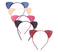 SHERCHPRY 6pièces Serre-tête Oreilles de Chat à Paillettes Lot de Bandeaux Décoratifs pour Fille
